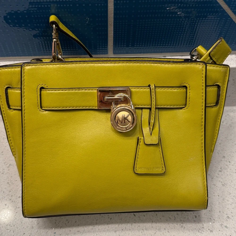 Michael Kors Apple Green Hamilton Crossbody